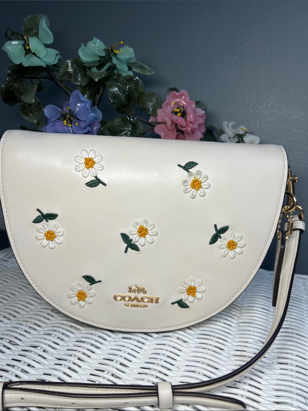 Coach Ellen Half Moon Daisy Crossbody